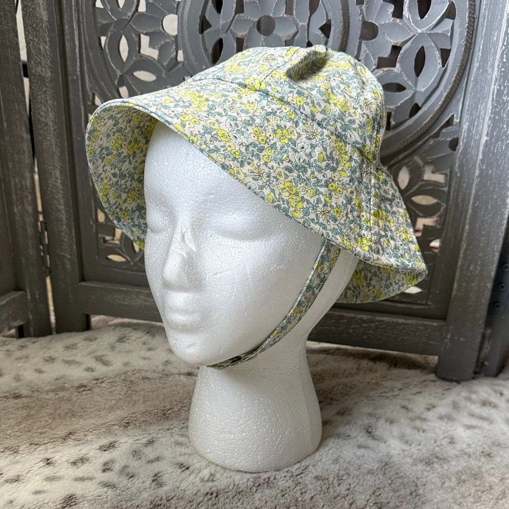 Zara pastel floral bucket hat girls OS waterproof outdoor beach girlhoodcore